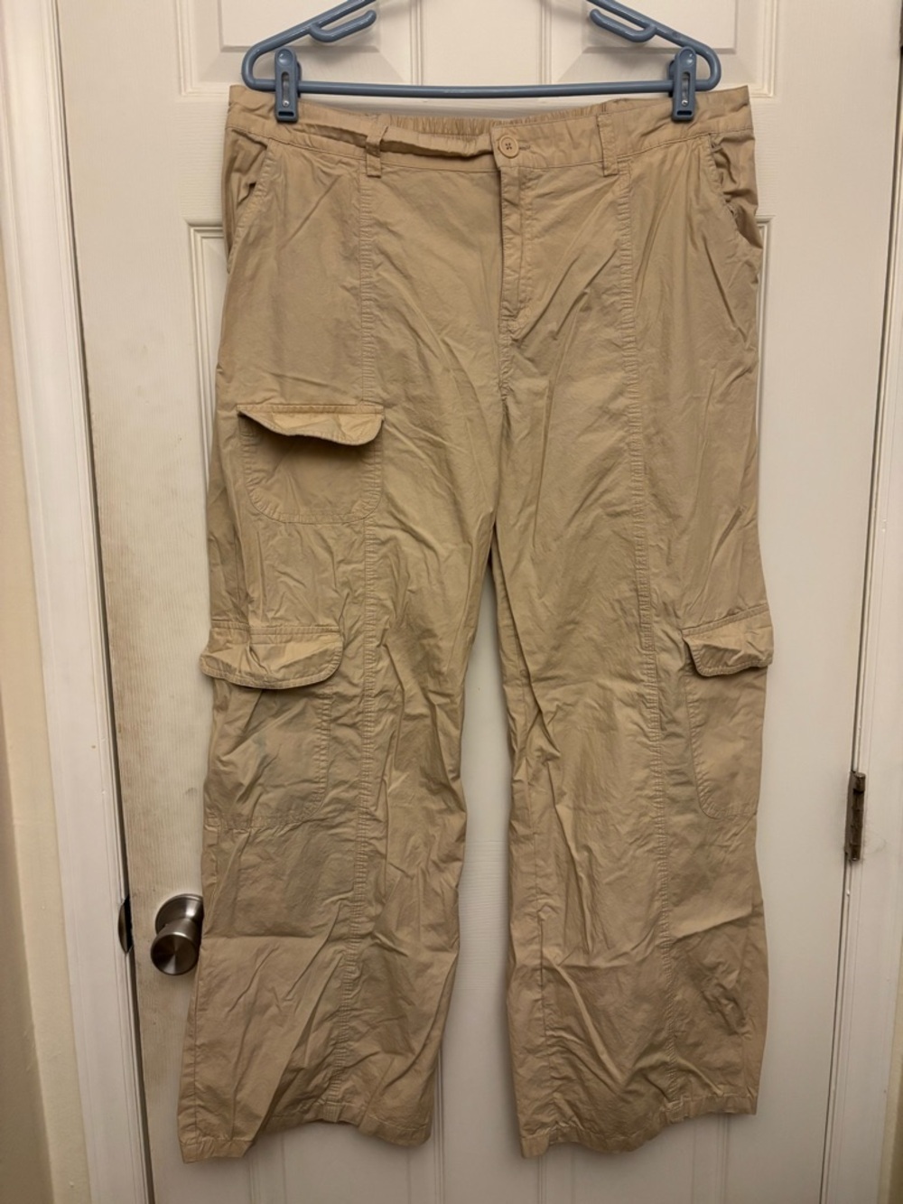 Cream Cargo Pants